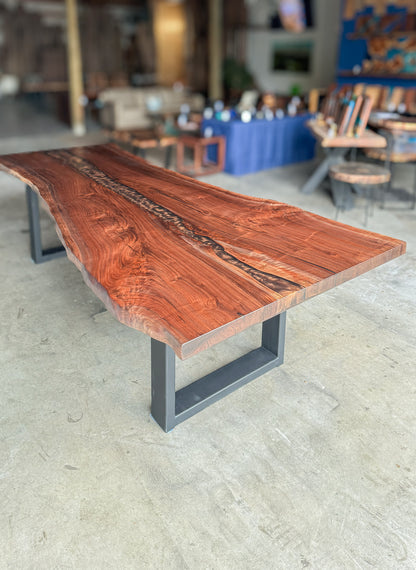 Black Walnut Live Edge Espresso River Dining Table