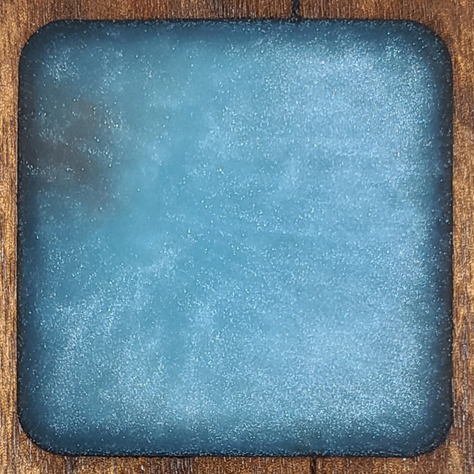 Carribean Ecopoxy metallic pigment in black walnut