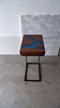 Black Walnut C-Table with Blue River