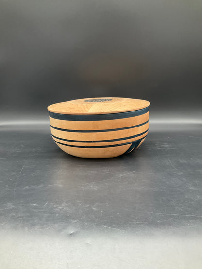 Luxury Art Bowl with Dark Blue Epoxy