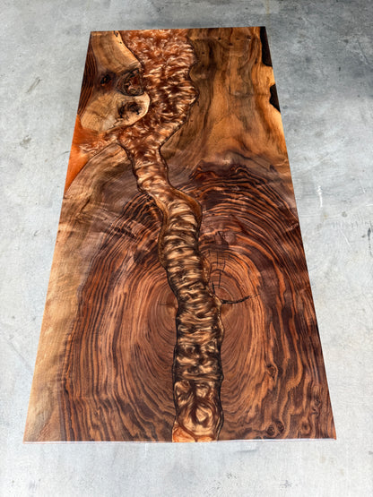 Copper Epoxy River Black Walnut Coffee Table
