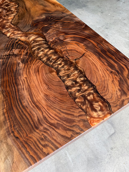 Copper Epoxy River Black Walnut Coffee Table