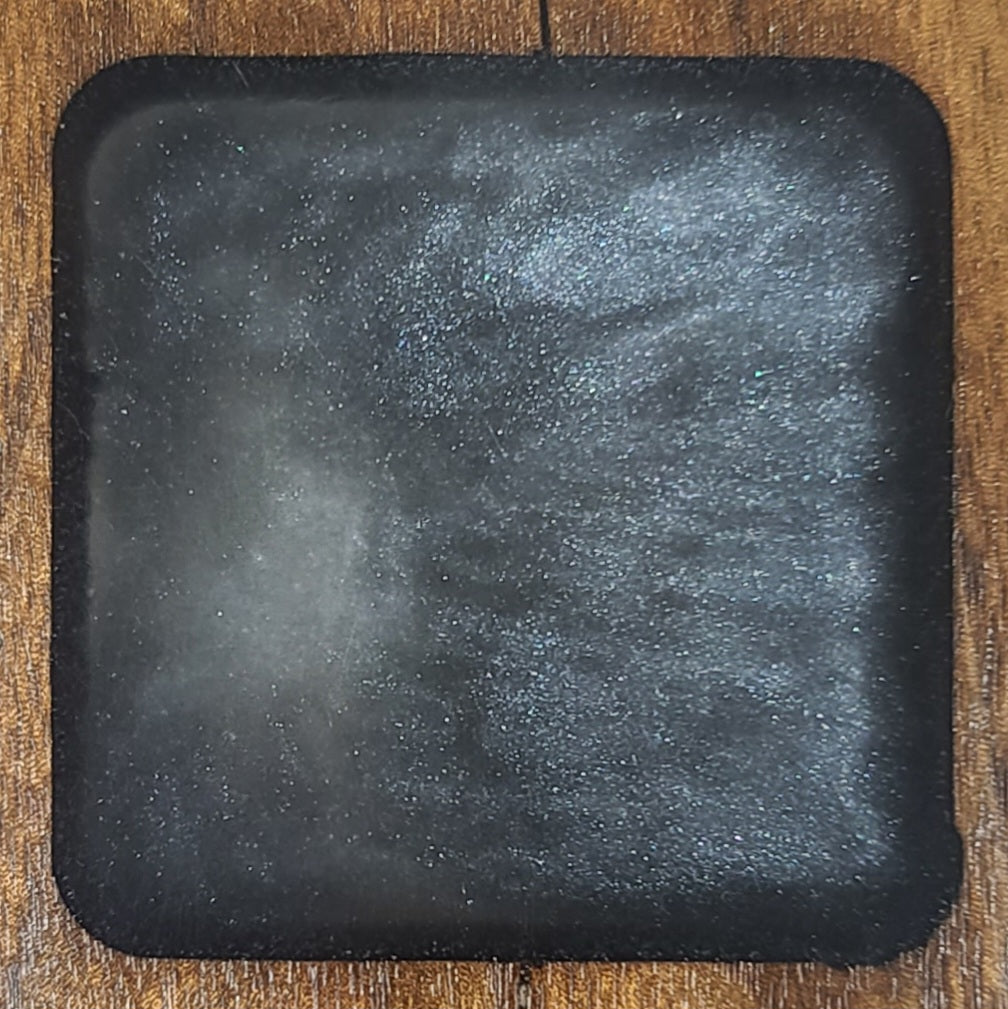 Whale Ecopoxy metallic pigment in black walnut