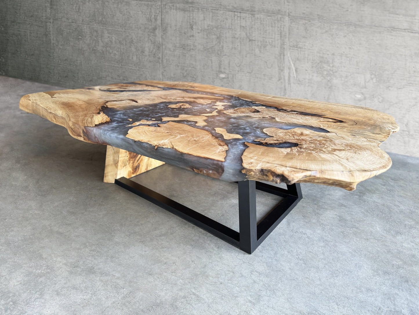 Customizable Signature Bespoke Live Edge River Coffee Table