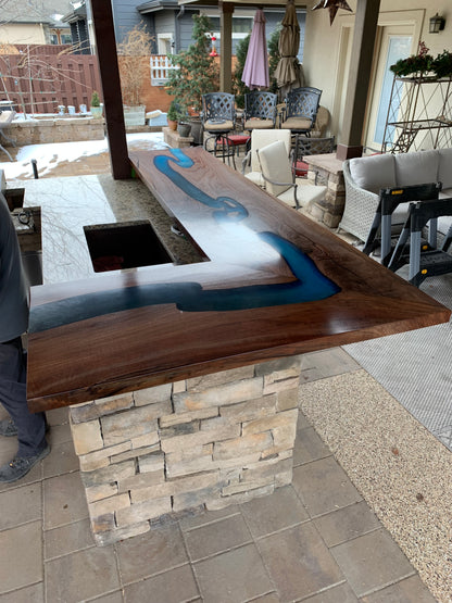 Customizable Epoxy River Bar/Counter Top