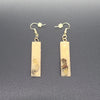 Barkin' Resin Clear Gold Epoxy Earrings