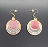 Barkin' Resin Red Circles Epoxy Earrings