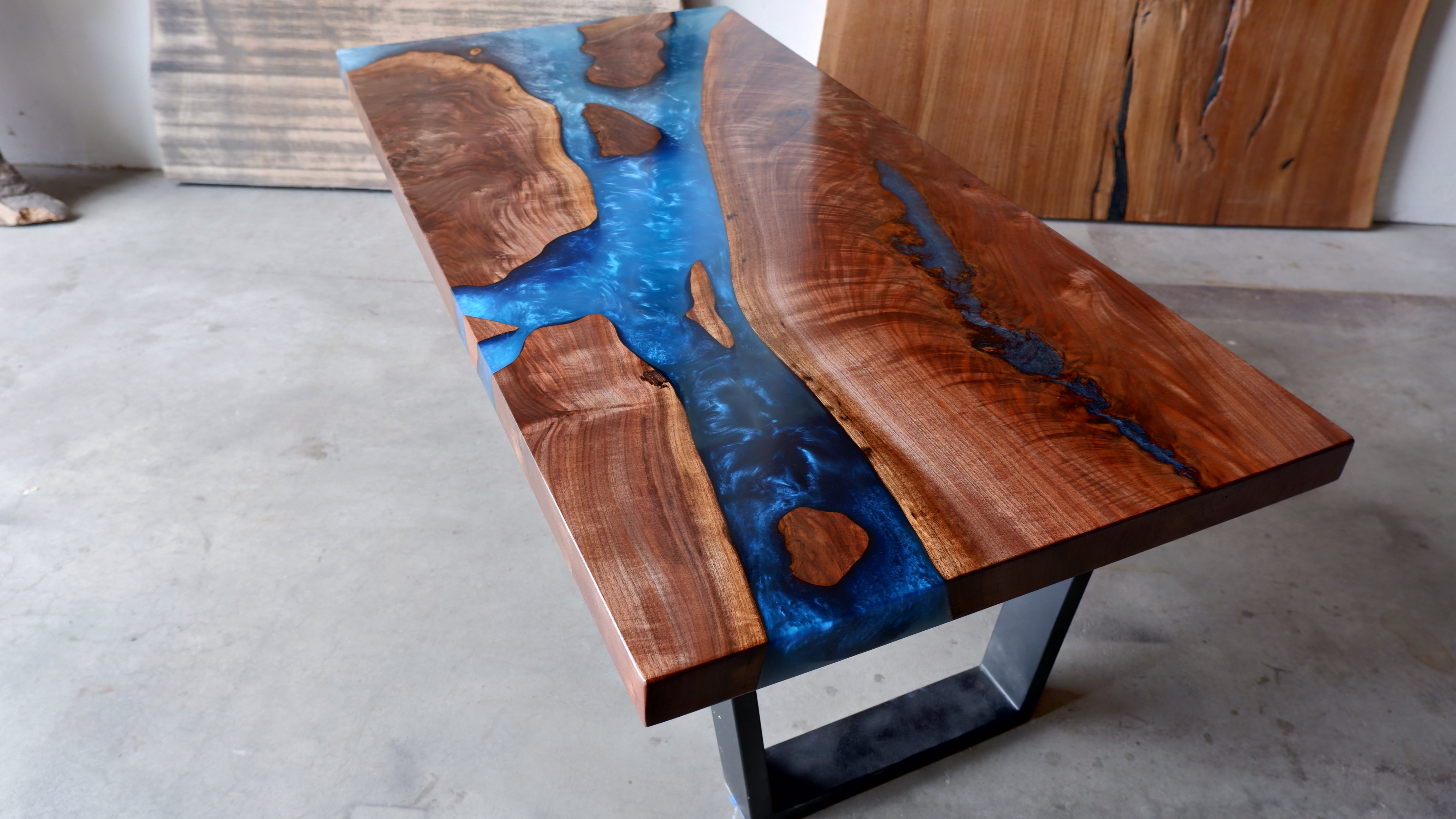 Epoxy Resin River & Hard Wood Coffee Tables – WoodLab