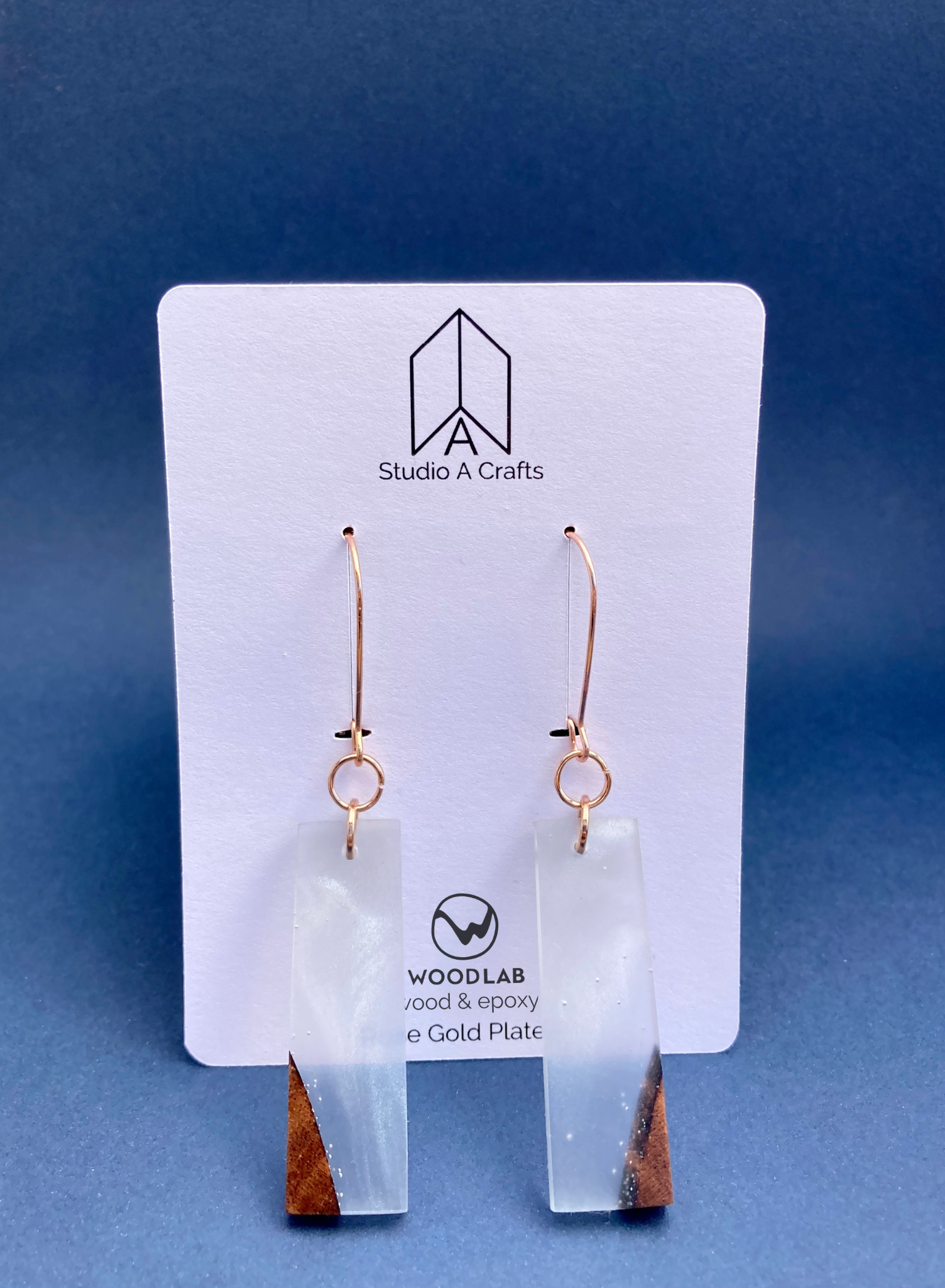 Epoxy Earrings - Clear shops