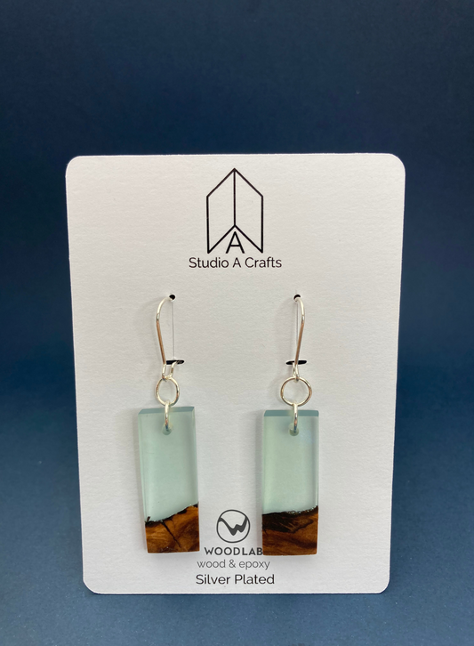 Epoxy Earrings - Turquoise