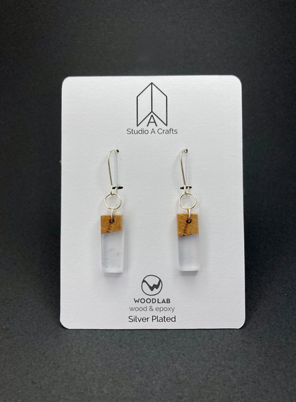 Epoxy Earrings - Clear