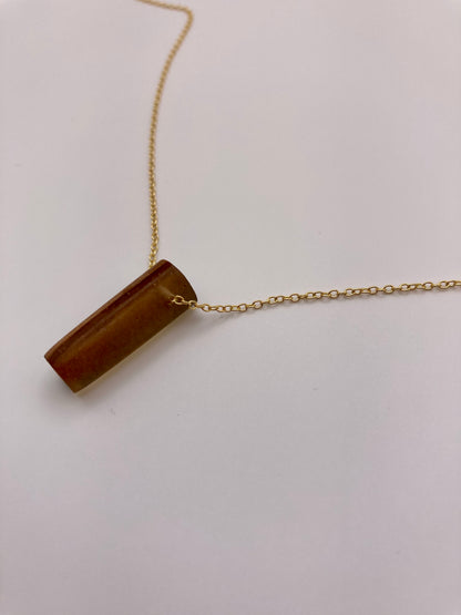 Epoxy Necklace - Gold