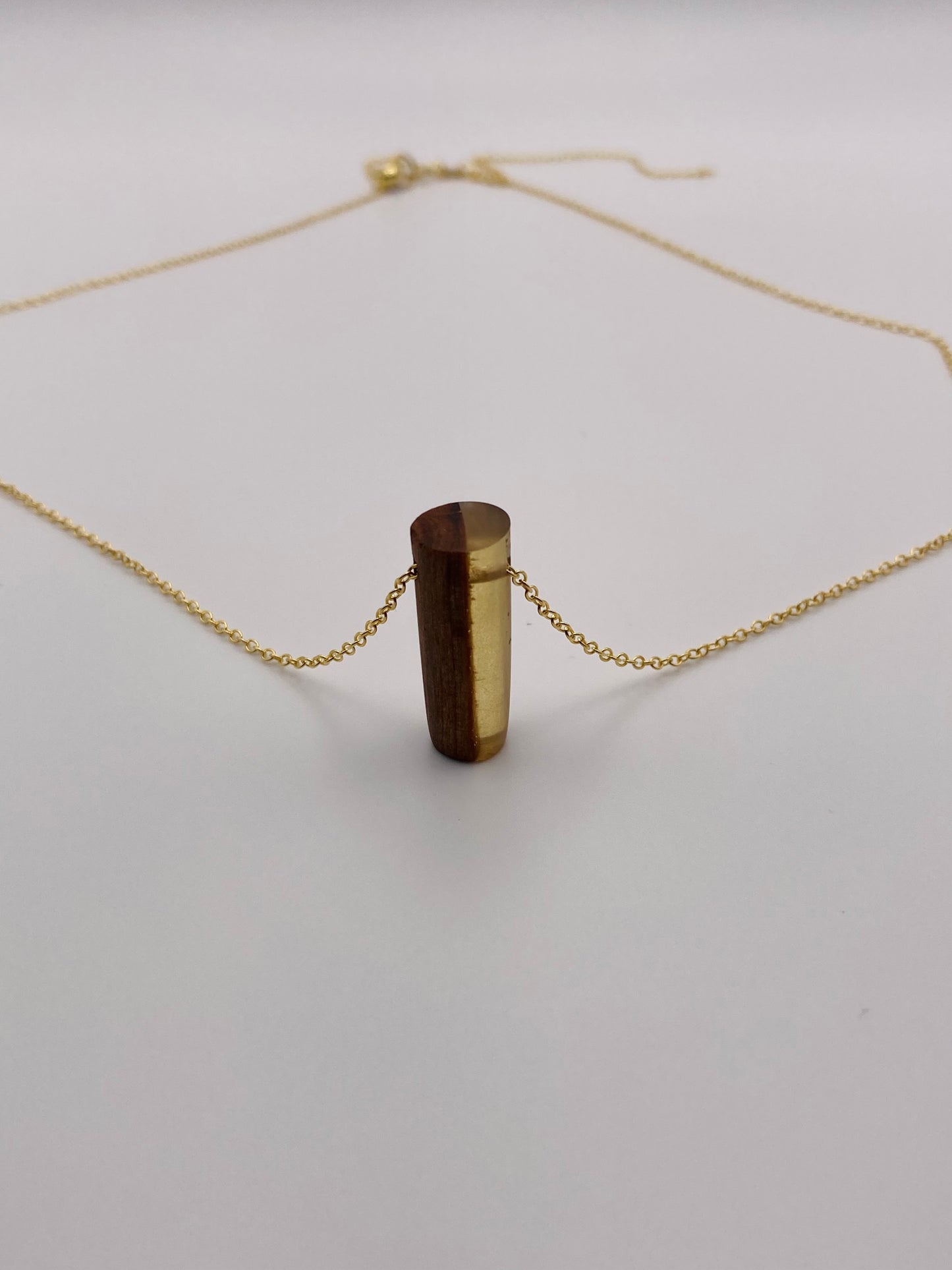 Epoxy Necklace - Gold