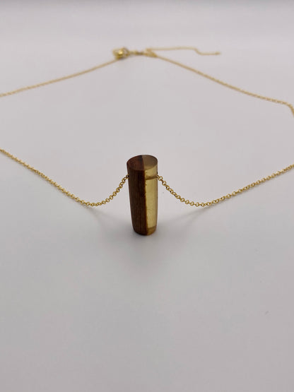 Epoxy Necklace - Gold